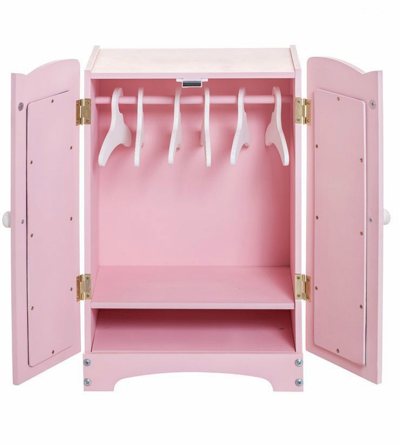Кукольный шкаф, розовый  